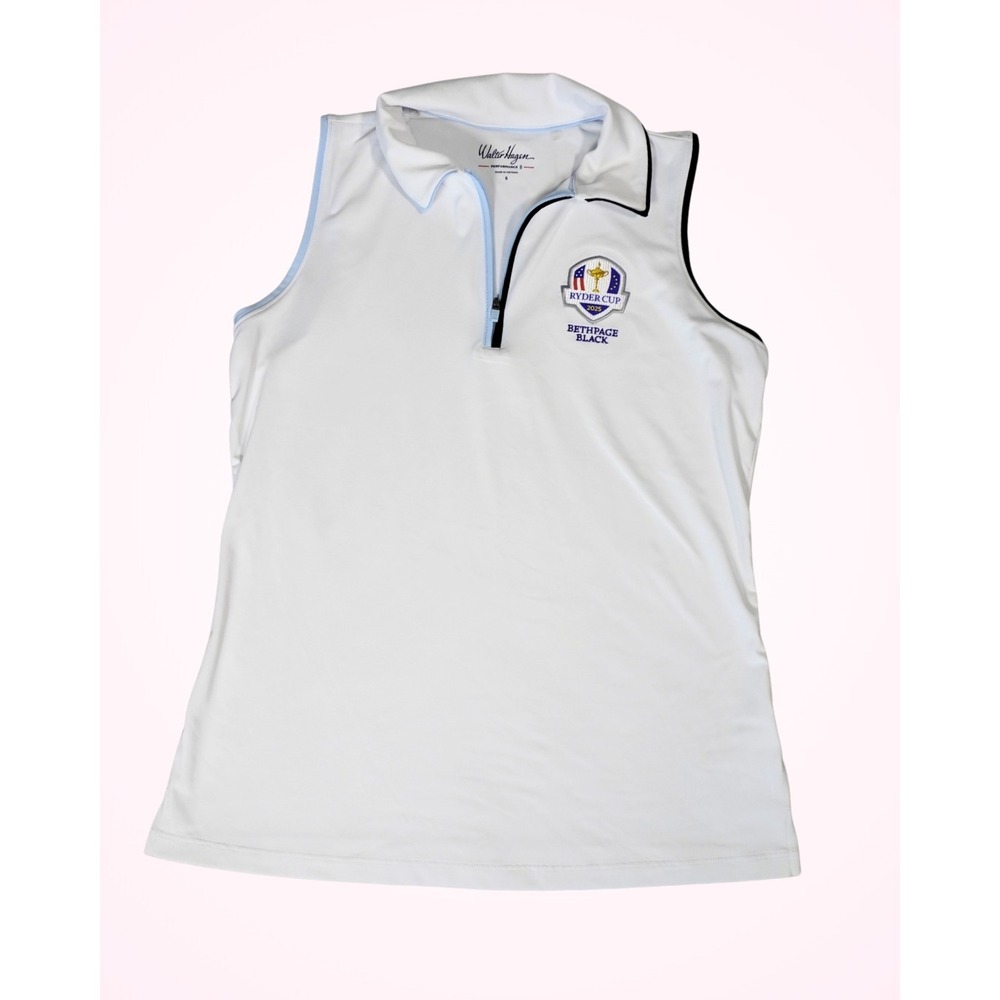 Walter Hagen Womens Ryder Cup 2025 Bethpage Black Golf Polo Shirt White Small
